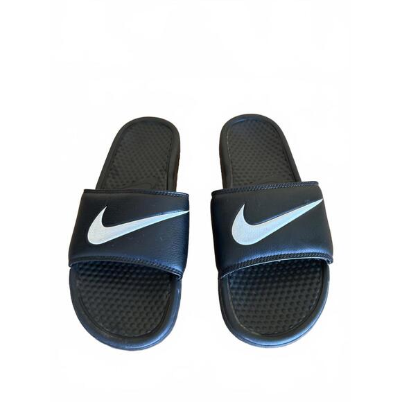 Nike Black Slide Sandals Size 10 - Walk Like a Champ - Picture 1 of 6
